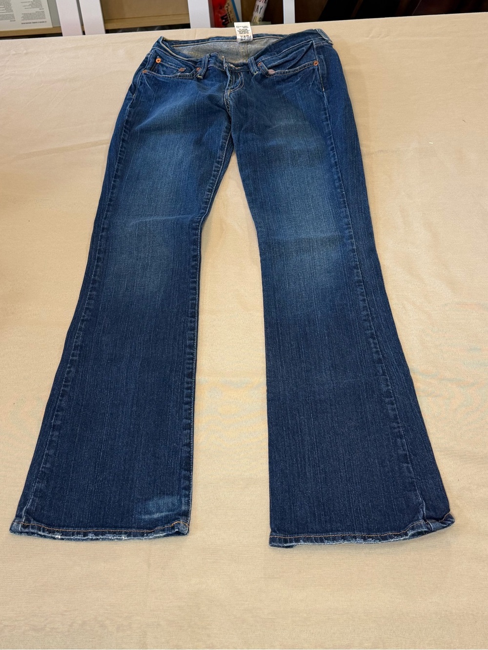Lucky Brand Women's Dark Blue Flare Sweet N Low Jeans